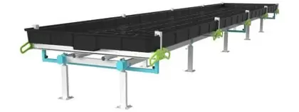 BOTANICARE SLIDE BENCH: 4FT WIDE x 52.5FT LONG x 30IN HIGH