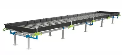 BOTANICARE SLIDE BENCH: 4FT WIDE x 20.5FT LONG x 20IN HIGH