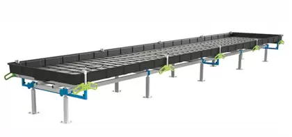 BOTANICARE SLIDE BENCH: 4FT WIDE x 20.5FT LONG x 30IN HIGH