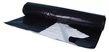 Berry Plastics Black/White Poly Sheeting Commercial Size - 5 mil 56 ft x 150 ft