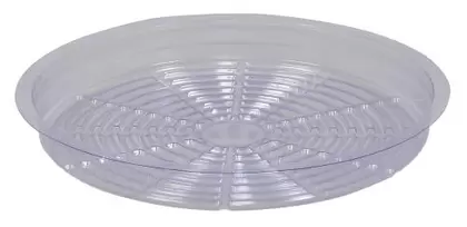 Gro Pro Premium Clear Plastic Saucer 12 in (50/Cs)