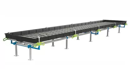 BOTANICARE SLIDE BENCH: 4FT WIDE x 13.5FT LONG x 20IN HIGH