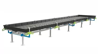 BOTANICARE SLIDE BENCH: 4FT WIDE x 19.5FT LONG x 20IN HIGH
