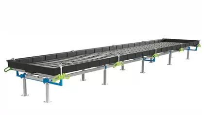BOTANICARE SLIDE BENCH: 4FT WIDE x 12.5FT LONG x 30IN HIGH, TRILOCK