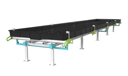 BOTANICARE SLIDE BENCH: 4FT WIDE x 23.5FT LONG x 12IN HIGH