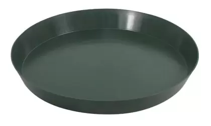 Green Premium Plastic Saucer 16 in (40/Cs)