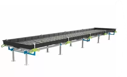 BOTANICARE SLIDE BENCH: 4FT WIDE x 100.5FT LONG x 20IN HIGH
