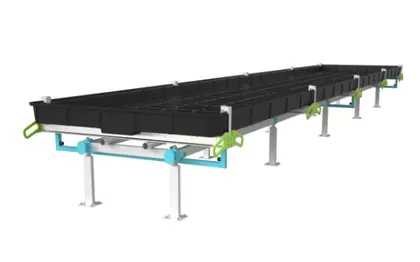 BOTANICARE SLIDE BENCH: 4FT WIDE x 23.5FT LONG x 30IN HIGH