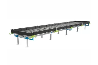 BOTANICARE SLIDE BENCH: 4FT WIDE x 29.5FT LONG x 12IN HIGH, TRILOCK