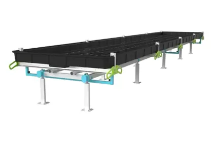 BOTANICARE SLIDE BENCH: 4FT WIDE x 30.5FT LONG x 30IN HIGH