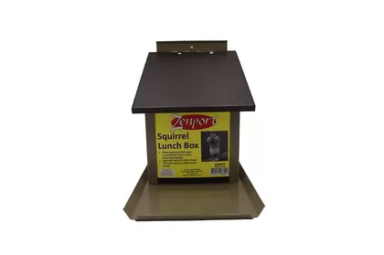 Squirrel Lunch Box Hopper Bird Feeder