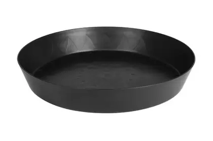 Gro Pro Heavy Duty Black Saucer w/ Tall Sides - 20 in (10/Cs)
