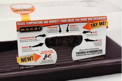 Mondi Mini Greenhouse Thermo-Hygrometer (25/Cs)