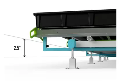 BOTANICARE SLIDE BENCH: 4FT WIDE x 70.5FT LONG x 20IN HIGH