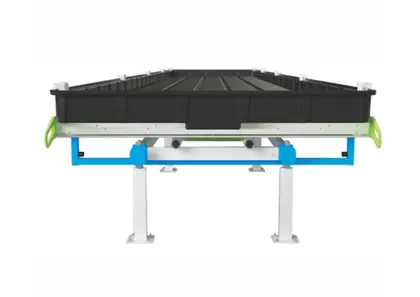 BOTANICARE SLIDE BENCH: 4FT WIDE x 13.5FT LONG x 20IN HIGH, TRILOCK