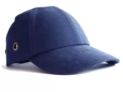 Protective Head Wear Baseball Style Vented Bump Cap Blue