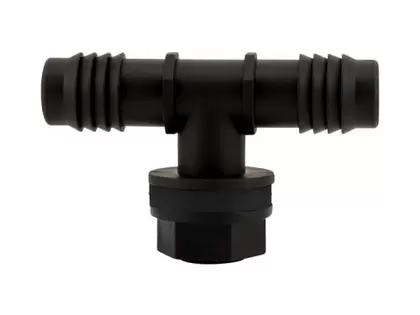 Hydro Flow Tub Outlet Tee Fitting w/ 2 Gaskets - 3/4 in - Display Box (25/Box)
