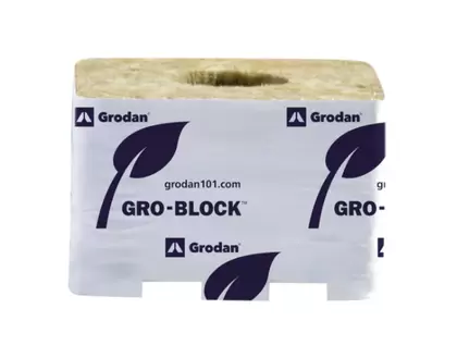 Grodan Pro Improved 6.5 Block, 4Inches x 4Inches x 2.5Inches, case of 216, Commercial