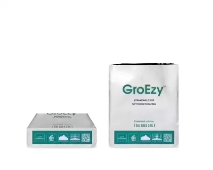 GroEzy™ 1 Gallon Expandable Pot in UV treated grow bag - The Coco Depot