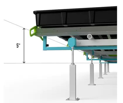 BOTANICARE SLIDE BENCH: 4FT WIDE x 83.5FT LONG x 20IN HIGHBOTANICARE SLIDE BENCH: 4FT WIDE x 83.5FT LONG x 20IN HIGH