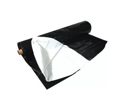 Black White Poly, 100' x 10', 4 mil