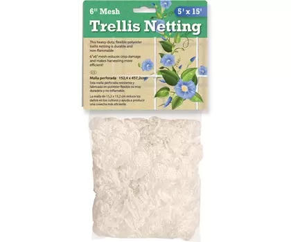 Trellis Netting 6" Mesh, woven, 5' x 15'