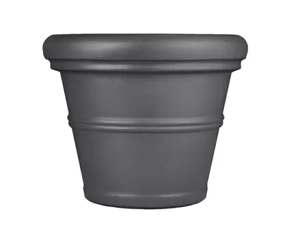 Tusco 13.5" Rolled Rim Planter Slate