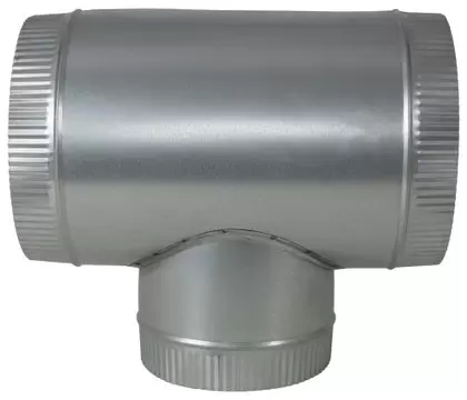 Ideal-Air Galvanized Tee Branch 10 in x 10 in x 8 in (6/Cs)