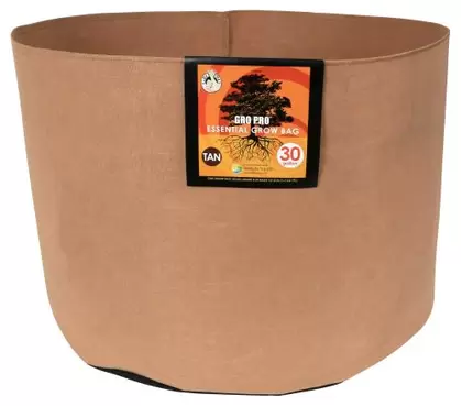 Gro Pro Essential Round Fabric Pot - Tan 30 Gallon (30/Cs)