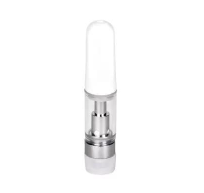 Empty 0.5mL 510 White Tip Vape Cartridge - Vape Pens Wholesale