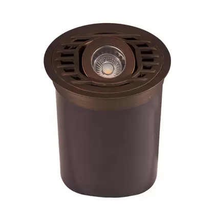 Alliance Outdoor Lighting In-Ground Well Light, 35W Ceramic Bi-Pin MR-16 Halogen Aged Brass ABS | AOLWL300