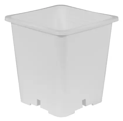 Gro Pro Premium White Square Pot 9 in x 9 in 10.5 in (100/Cs)