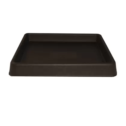 Tusco 15" Square Saucer Planter Tray Espresso