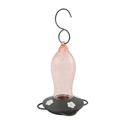Natures Way 16oz Artisan Gravity Hummingbird Feeder Blush Crackle