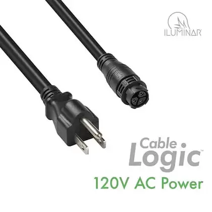 Cable Logic™ 120V AC Power 5-15P 10in/25cm