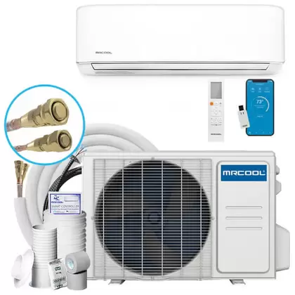 Mrcool DIY Easy Pro® 9K BTU Ductless Mini Split Heat Pump Complete System