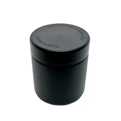 3oz Black Glass Jar with Child Resistant Cap - 100 jars/case - SW Packaging