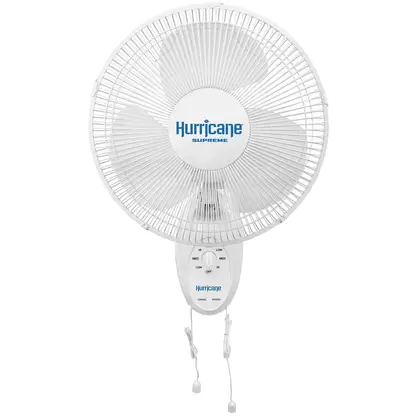 Supreme Oscillating Wall Mount Fan 12" - Hurricane®