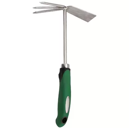 Shrub Rake Hoe Fork Combo 12-Inch