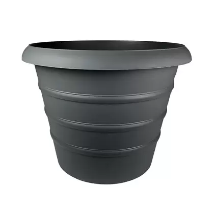 HC 12" Marina Planter Warm Gray