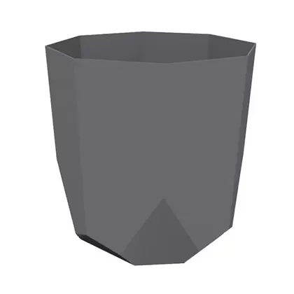 Bloem 10" Tuxton Planter Charcoal