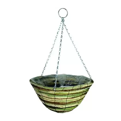 WSP 14" Mountain Leaves Hanging Basket