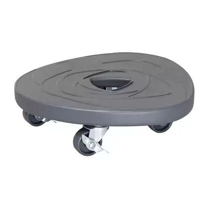 TDI Round Swirl Stone Plant Caddy