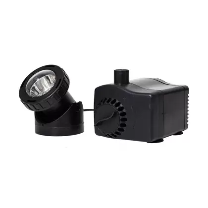 Pond Boss Auto-Off Fountain Pump With Light 420 GPH