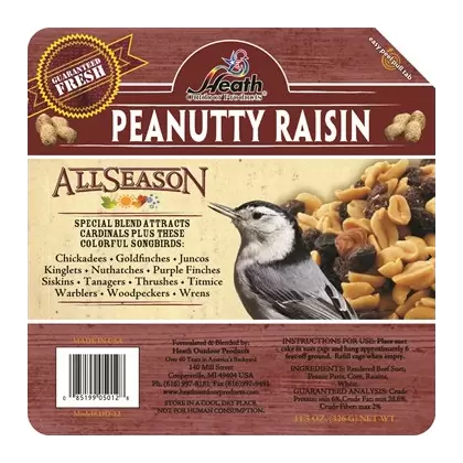 Heath Peanutty Raisin Suet Cake