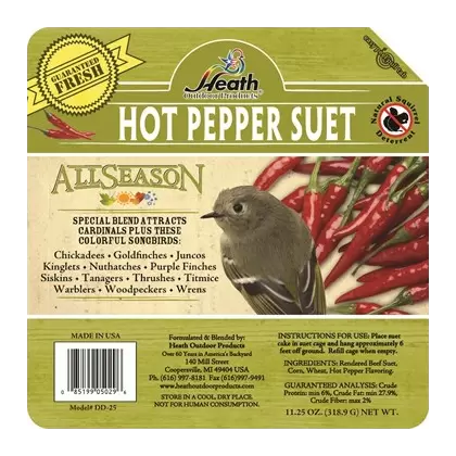 Heath Premium Blend Hot Pepper Suet Cake