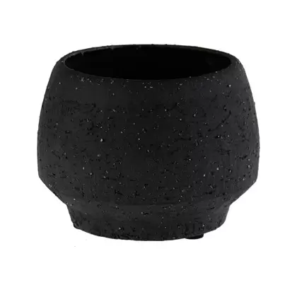 SSI 2" Stoneware Tapered Pot Charcoal
