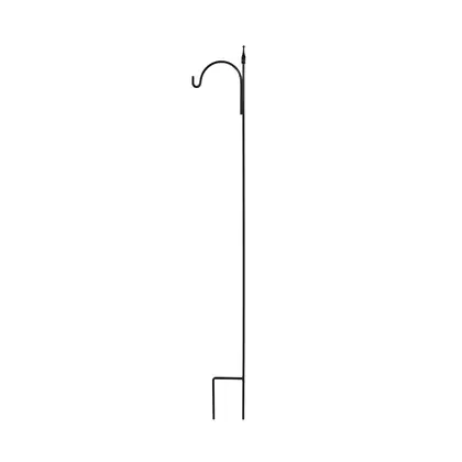 AGW Square Tall Single Finial Matte Black