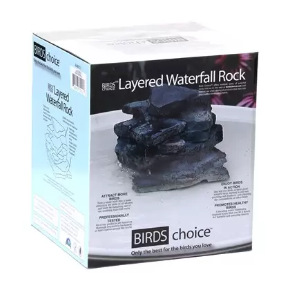 Birds Choice Plug In Bird Bath Waterfall Rock