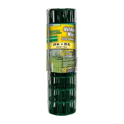 Yard Gard 2'x25' 16G Welded Wire Vinyl Green 2"x3" Mesh